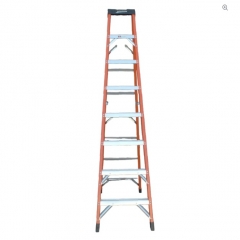 ESCALERA FIBRA DE VIDRIO TIJERA 249 CM / 8 PELDAÑOS