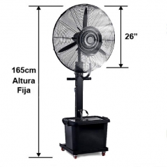 VENTILADOR INDUSTRIAL NEBULIZADOR DE PEDESTAL 26