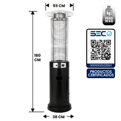 ESTUFA DE PATIO EXTERIOR CILINDRO 13 KW