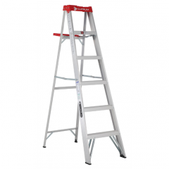 ESCALERA TIJERA SIMPLE ALUMINIO 6 PELDAÑOS