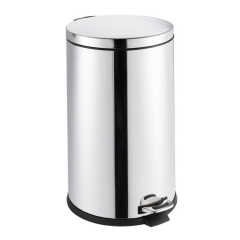 BASURERO ACERO INOX CIERRE SUAVE 40LT