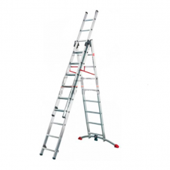 ESCALERAS HAILO TIJERA TELESCOPICA 9 PELDAÑOS TODO NIVEL