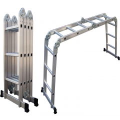 ESCALERA MULTIPROPOSITO ALUMINIO 12 PELDAÑOS 150 KG